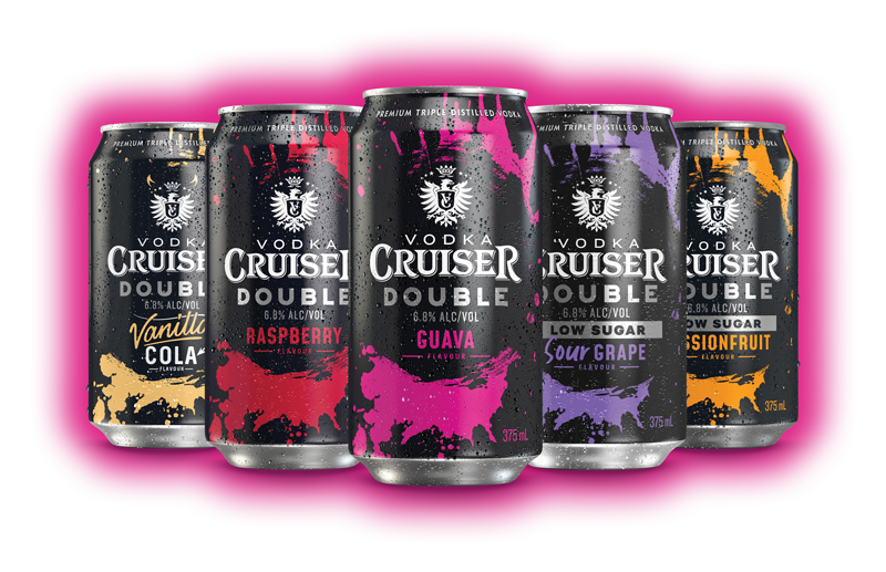 Packshot of Vodka Cruiser Double's